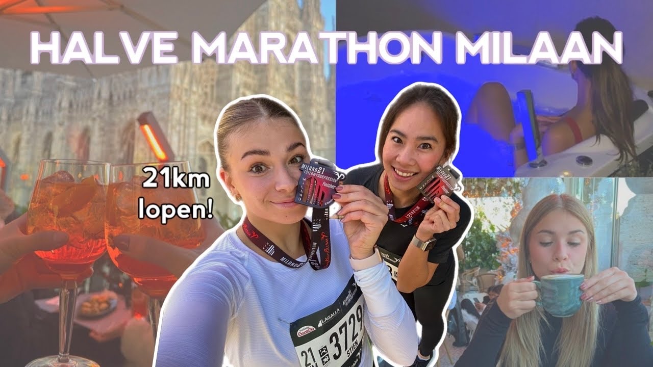 MILAAN VLOG: Halve marathon hardlopen, shopping, wellness... weekend vlog!✨🏃🏼‍♀️- STIEN EDLUND