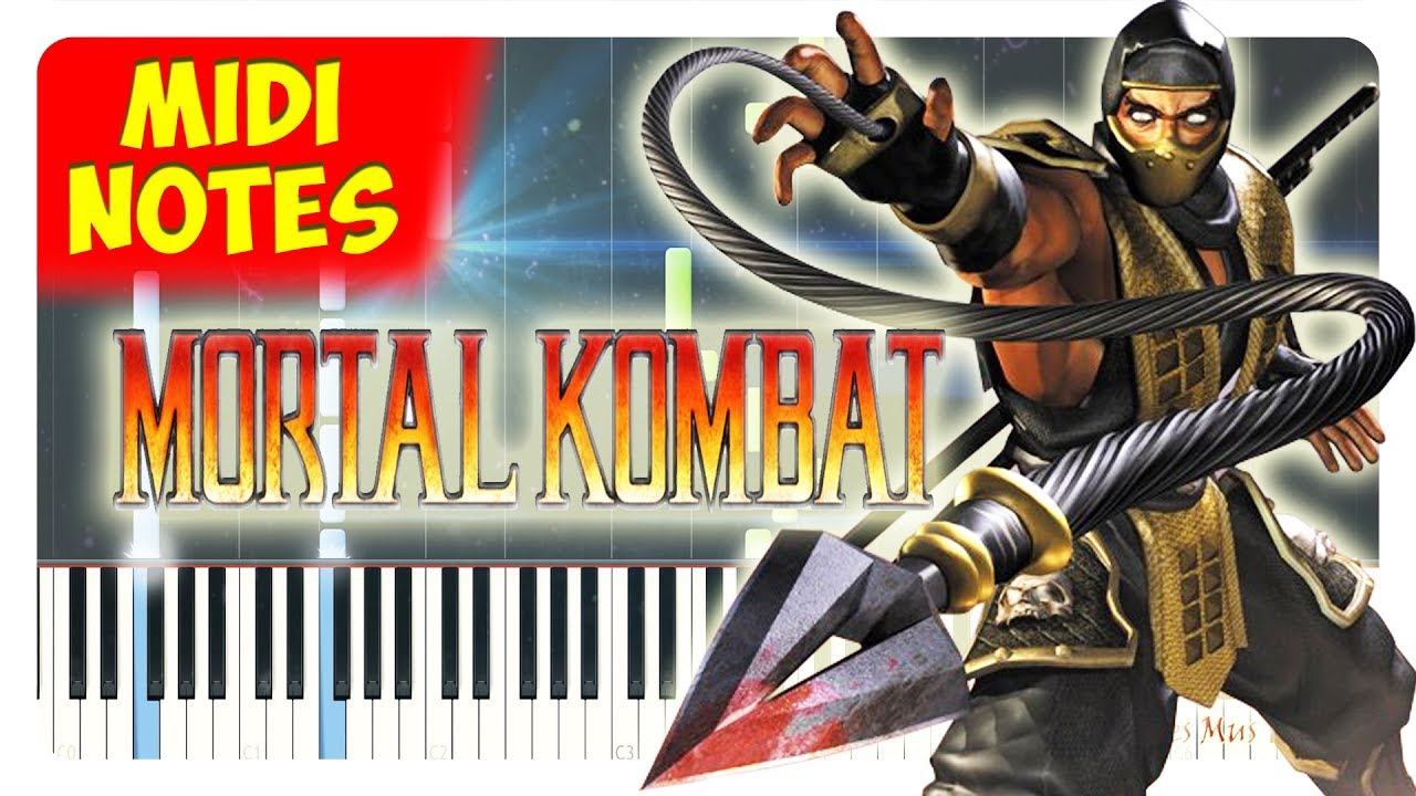 Mortal Kombat Piano Tutorial (Piano Sheets + midi)