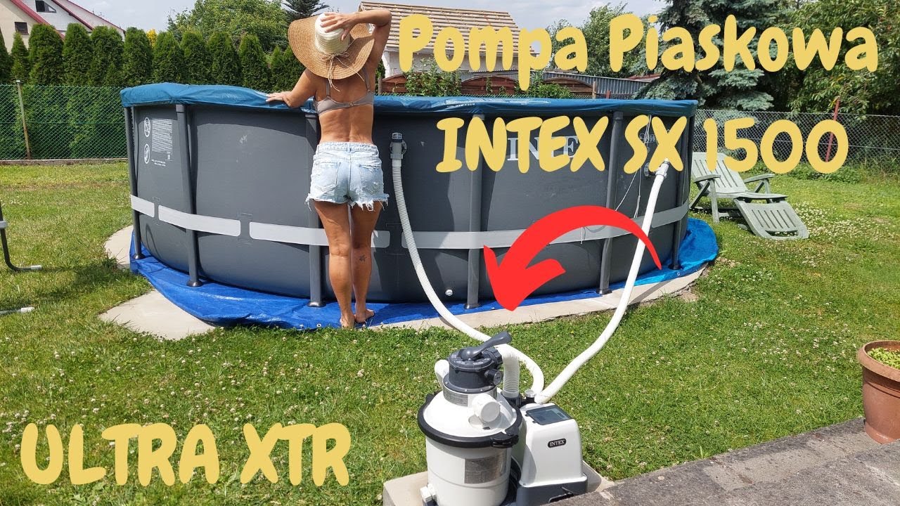 Установка песочного насоса INTEX SX 1500.