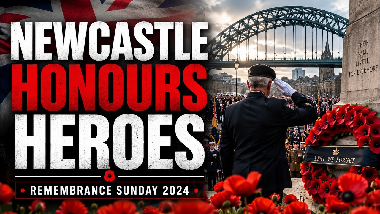 Newcastle Honors Heroes on Remembrance Sunday 2024! (Highlights)
