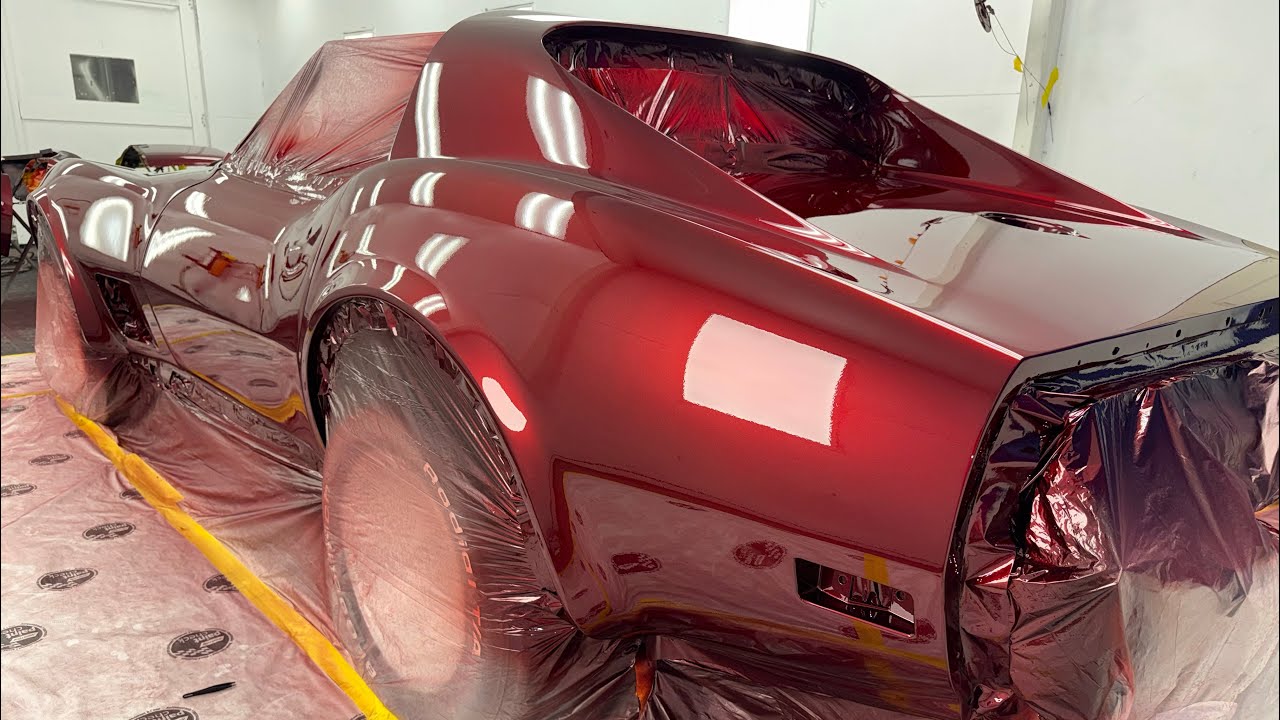 Покраска C3 Corvette в цвет &laquo;карамельный красный&raquo; + Важные новости