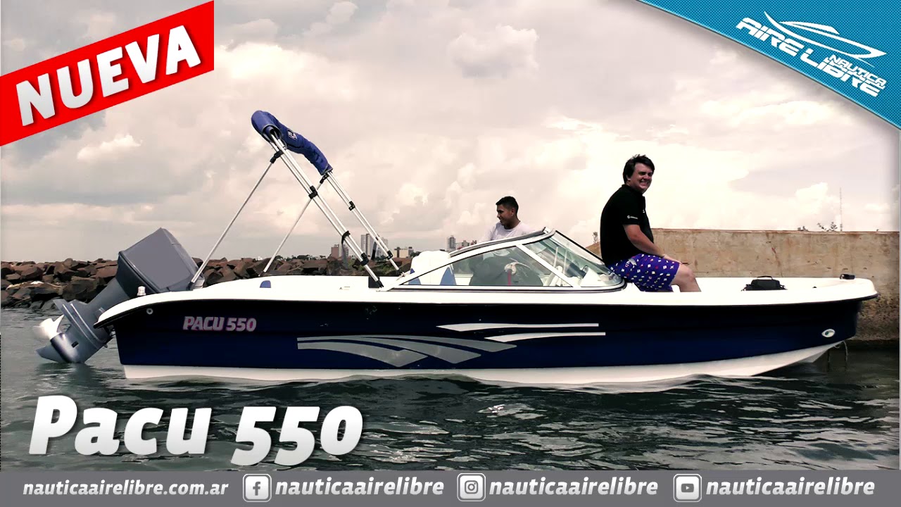 TRACKER PACU 550 PRUEBA DE NAVEGACIÓN NÁUTICA AIRE LIBRE