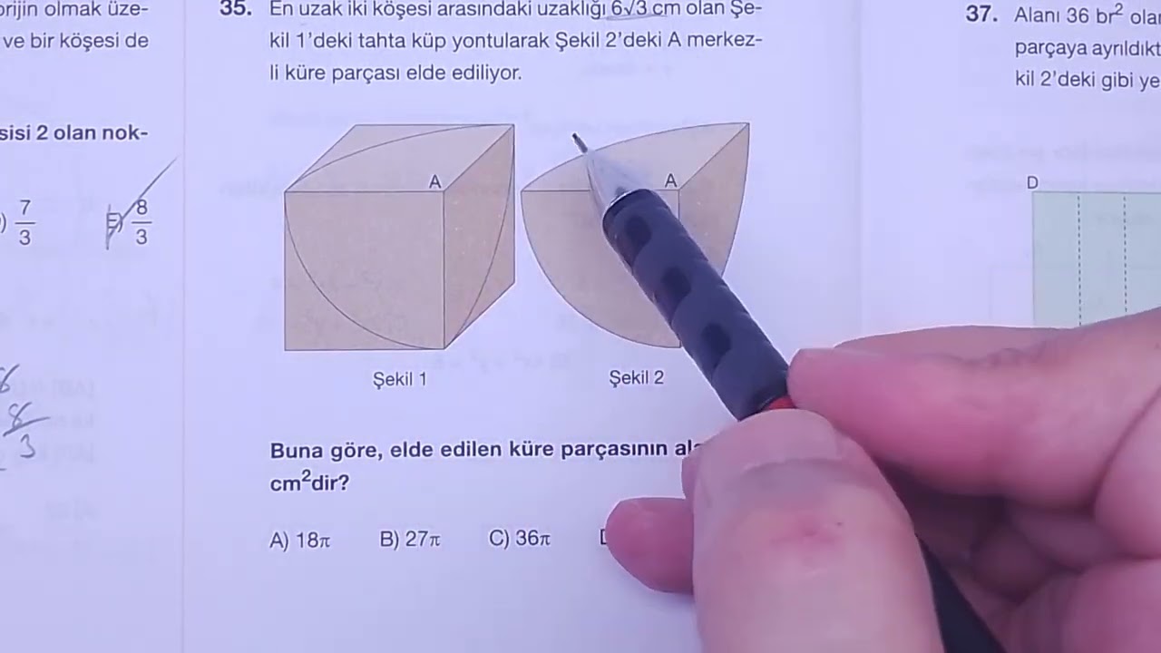LİMİT AYT-8 DENEMESİ GEOMETRİ SORULARININ ÇÖZÜMLERİ