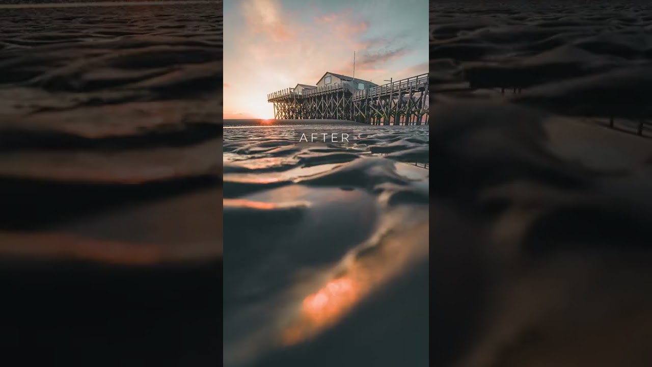 Before / After  St  . Peter Ording/ Germany#b#beforeandafterb#beforeafterp#photographyl#landscapeg