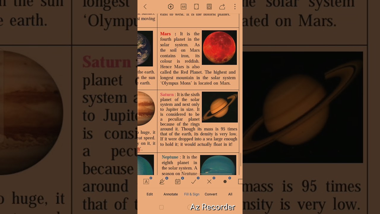Planets of the solar system 6th Science L No 16 