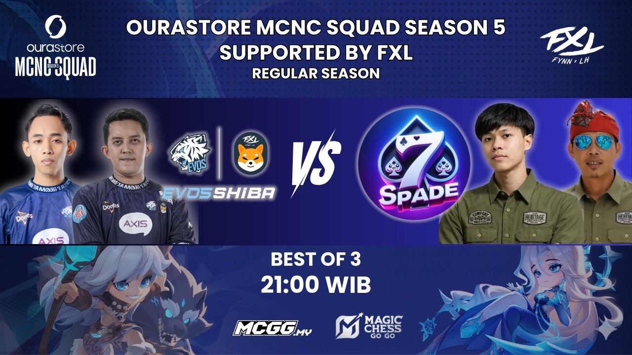 OURASTORE MCNC SQUAD S5 SUPPORTED BY FXL | EVOS SHIBA VS 7S TOK7O | DAY 5