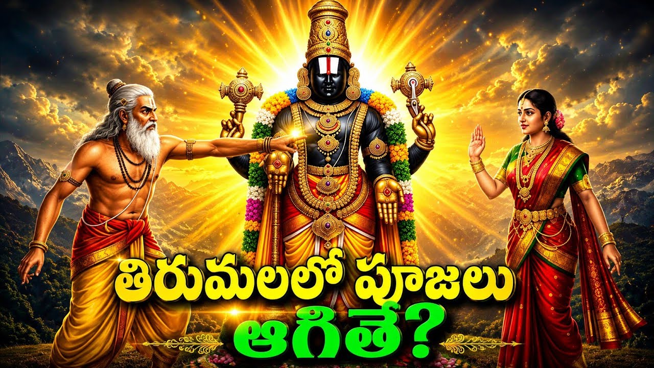 🙏కలియుగంలో శ్రీనివాసుడు భూమికి ఎందుకు వచ్చాడు?వెంకటేశ్వర స్వామి అవతారం  తిరుమల మహాత్మ్యం పూర్తి కథ