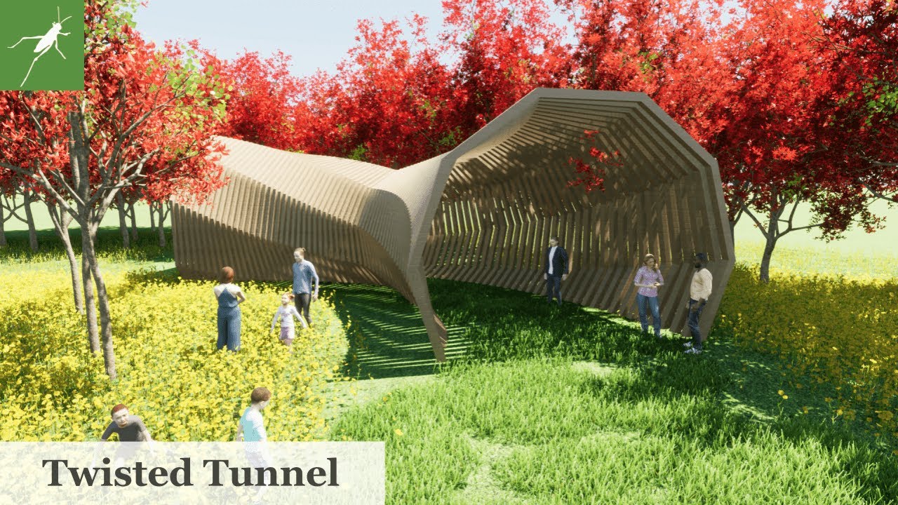 【Grasshopper Tutorial】Twisted Tunnel