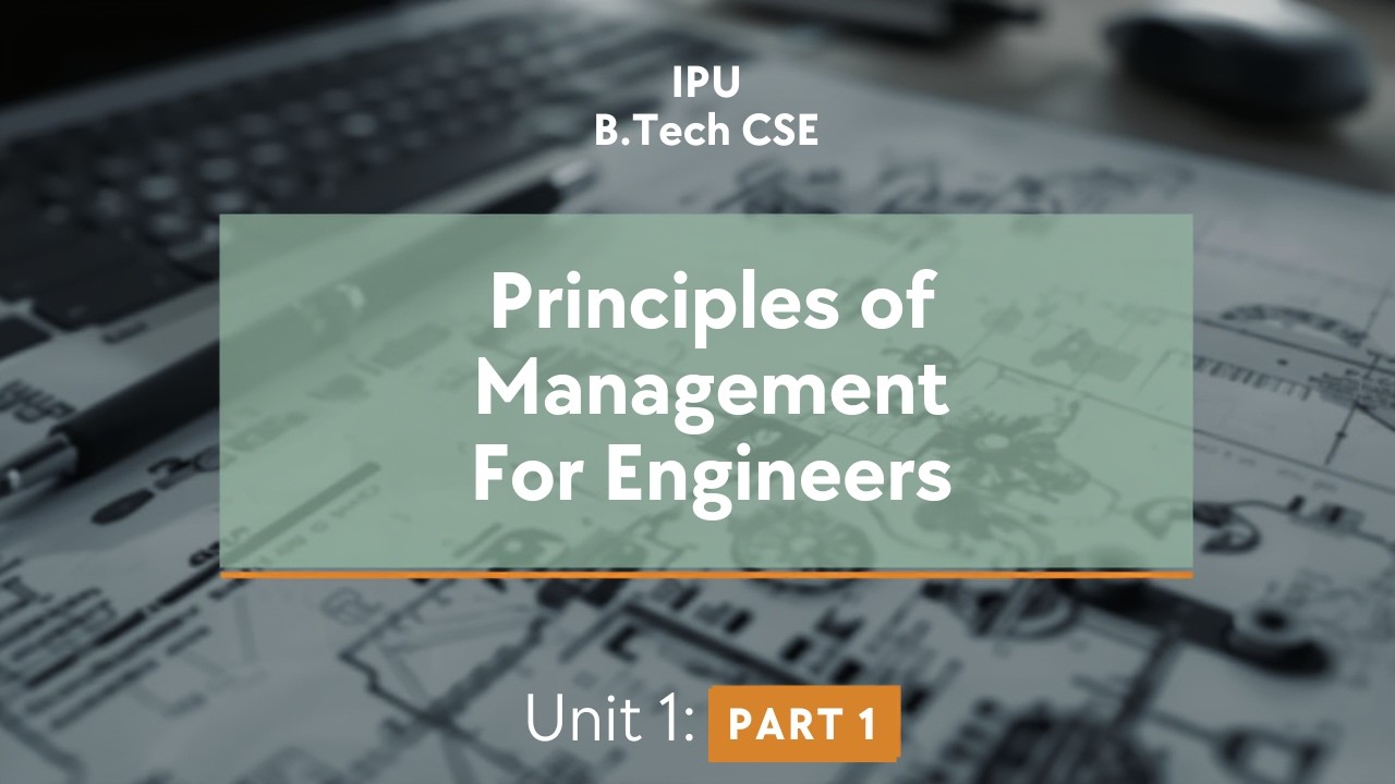 PME Unit 1 Part 1 | Managers, Roles, Skills & Organizational Hierarchy | BTech CSE | IPU