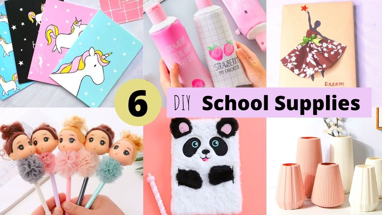 Back to School Crafts : 6 DIY Handmade School Supplies By Aloha Crafts