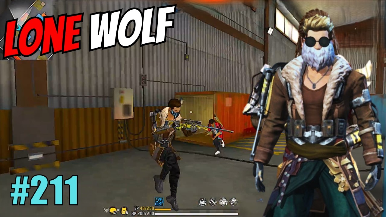 LONE WOLF  RANK  FREE FIRE  GAMEPLAY  TG LITE  #211 || IND LONE WOLF SERIES ||  EP-211