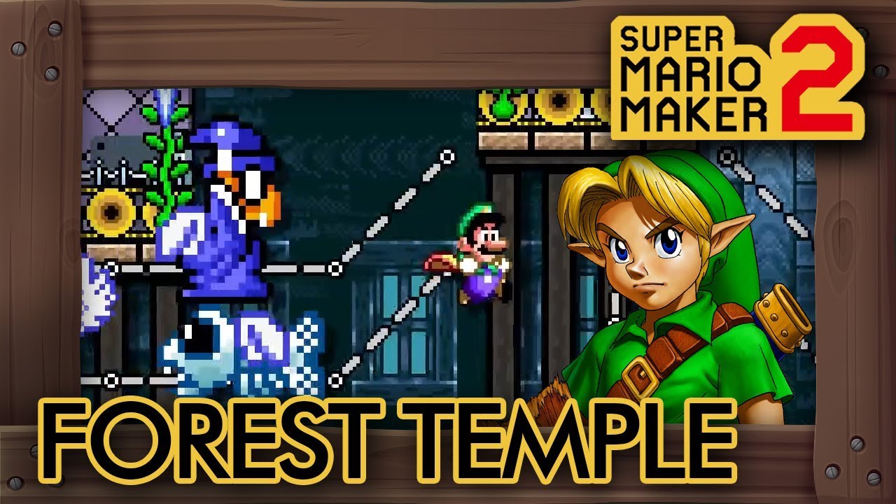 Super Mario Maker 2 - Zelda OoT Forest Temple Dungeon