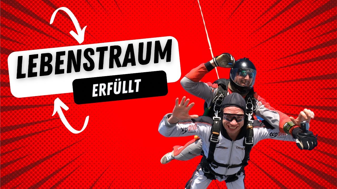 Paul’s erstes Mal Tandem Fallschirmsprung 24.09.23 - skydive Hildesheim ❤️