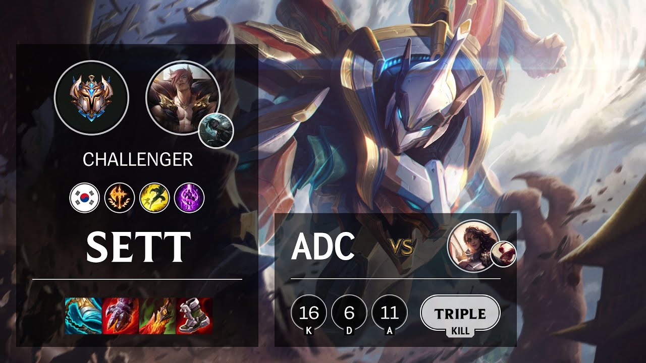 Sett ADC vs Samira - KR Challenger Patch 11.11