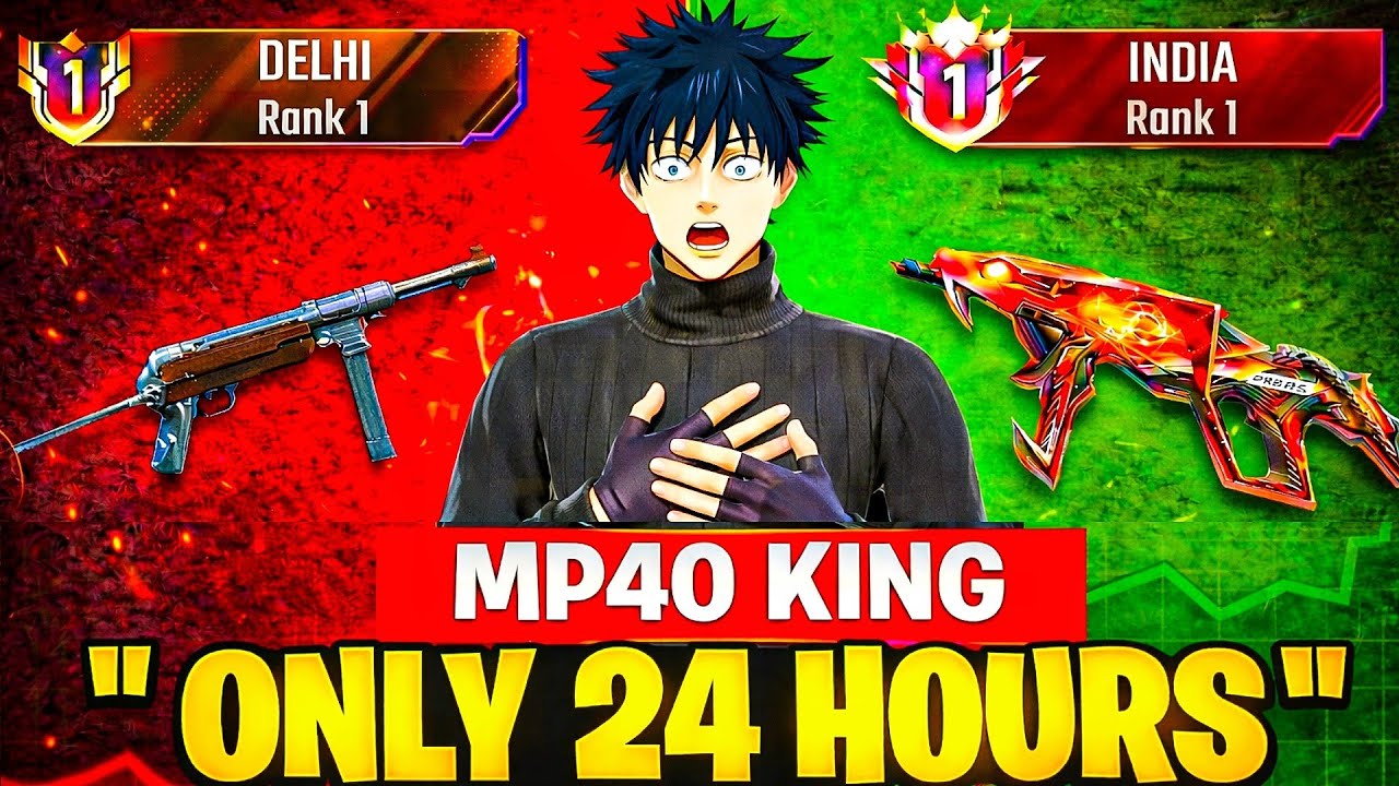 Pushing Top 1 Title in ( MP40 ) 🤯 Solo Weapon Glory Pushing💀 | In Only 24 HOURS 😳 | Ep-2