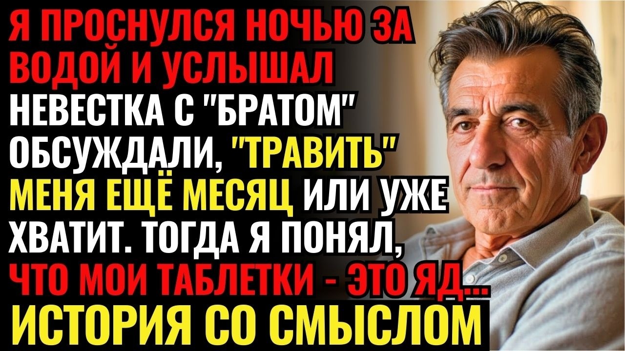 Я ПРОСНУЛСЯ НОЧЬЮ попить воды И УСЛЫШАЛ на кухне.Невестка с её братом обсуждали ЧЕРЕЗ СКОЛЬКО недель