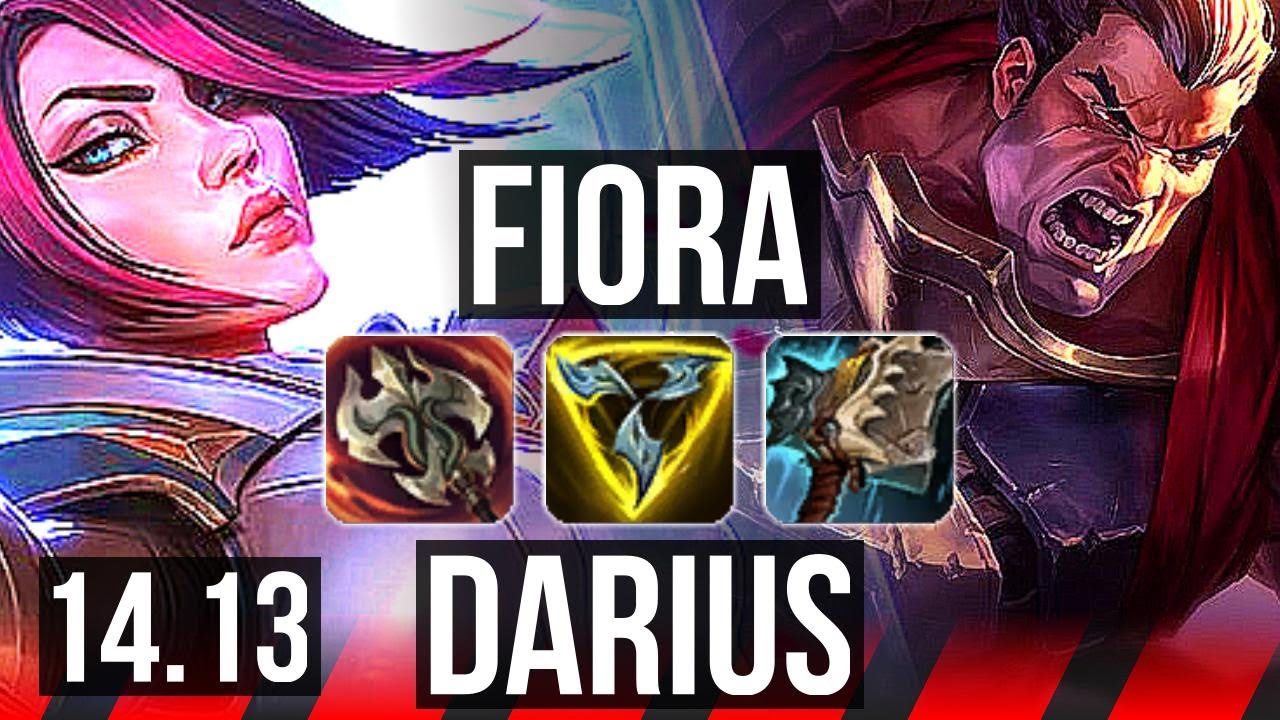 FIORA vs DARIUS (TOP) | Rank 5 Fiora, Legendary | EUNE Challenger | 14.13