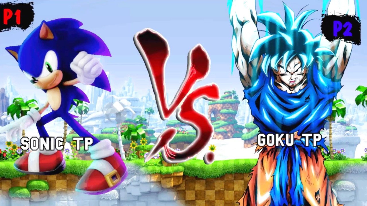 Sonic TP & Sonow DBS VS Goku TP & Trunks DBS I Sonic Battle JUS MUGEN v4