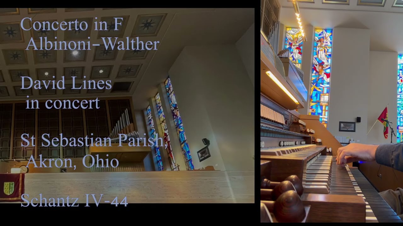 Albinoni’s Trumpet Concerto arranged for organ by Walther - David Lines