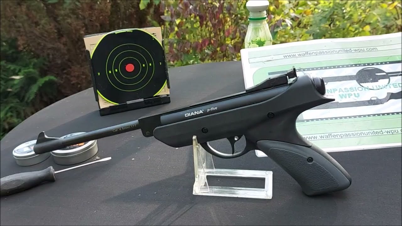 Airgun : Diana p-five/SnowPeak Artemis SP500 Analyse-Präzision-Chrono-Tips-Abzug-TrickShot by WPU