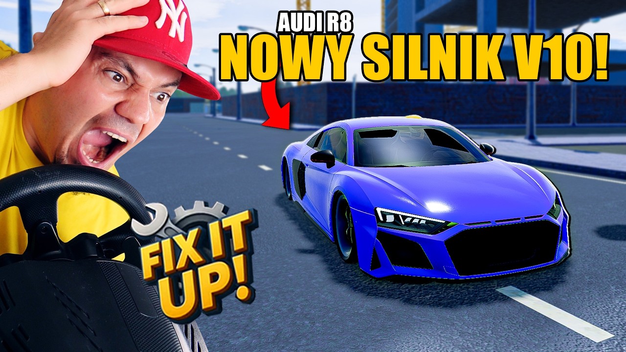 🚗 NOWY SILNIK V10 W MOIM *AUDI R8* ! | Roblox Fix It Up