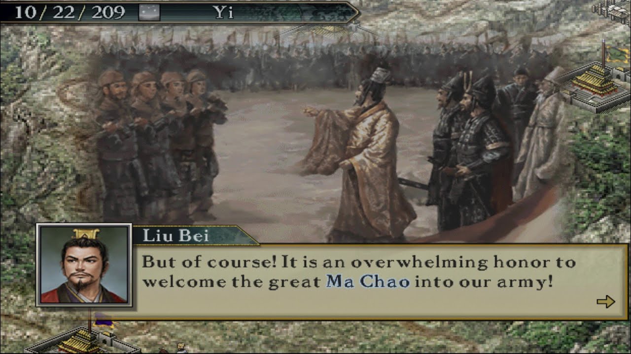 ROTK X - Liu Bei Recruits Ma Chao, Takes Cheng Du