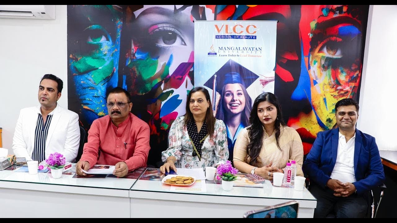 VLCC SCHOOL OF BEAUTY VARANASI PRESS CONFERENCE