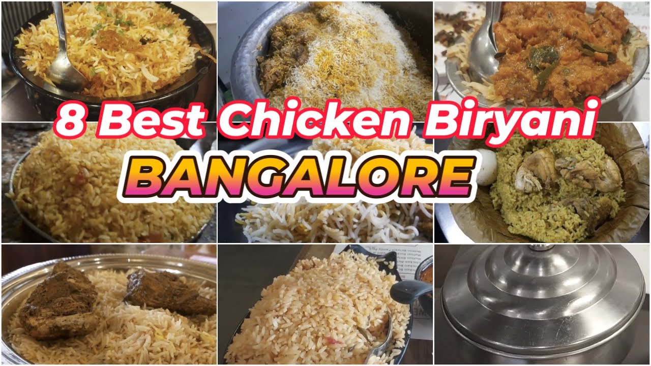 Top 8 Chicken Biryani Spots in Bangalore | Best Chicken Biryani in Bangalore 2024 BIRYANI Bengaluru