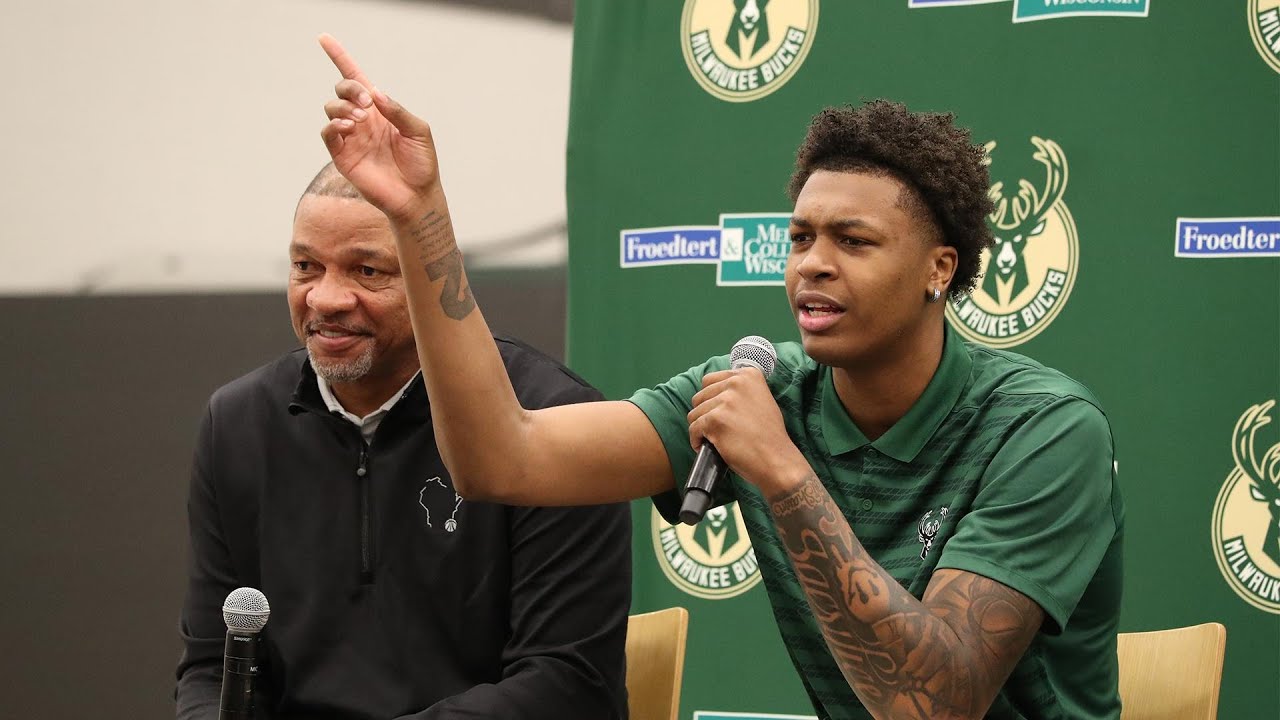 Tyler Smith Introductory Press Conference With Milwaukee Bucks