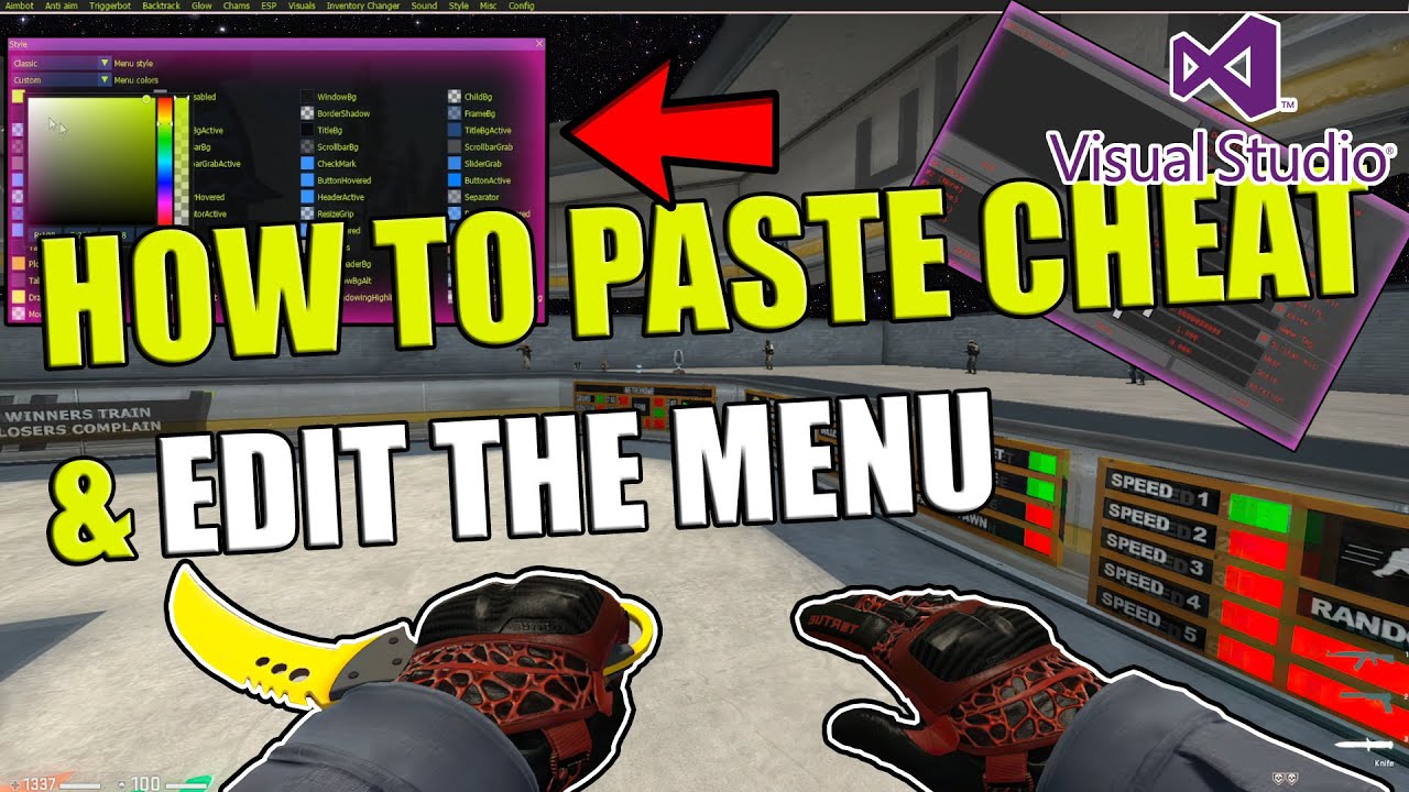 HOW TO PASTE A CHEAT & EDIT THE MENU/GUI