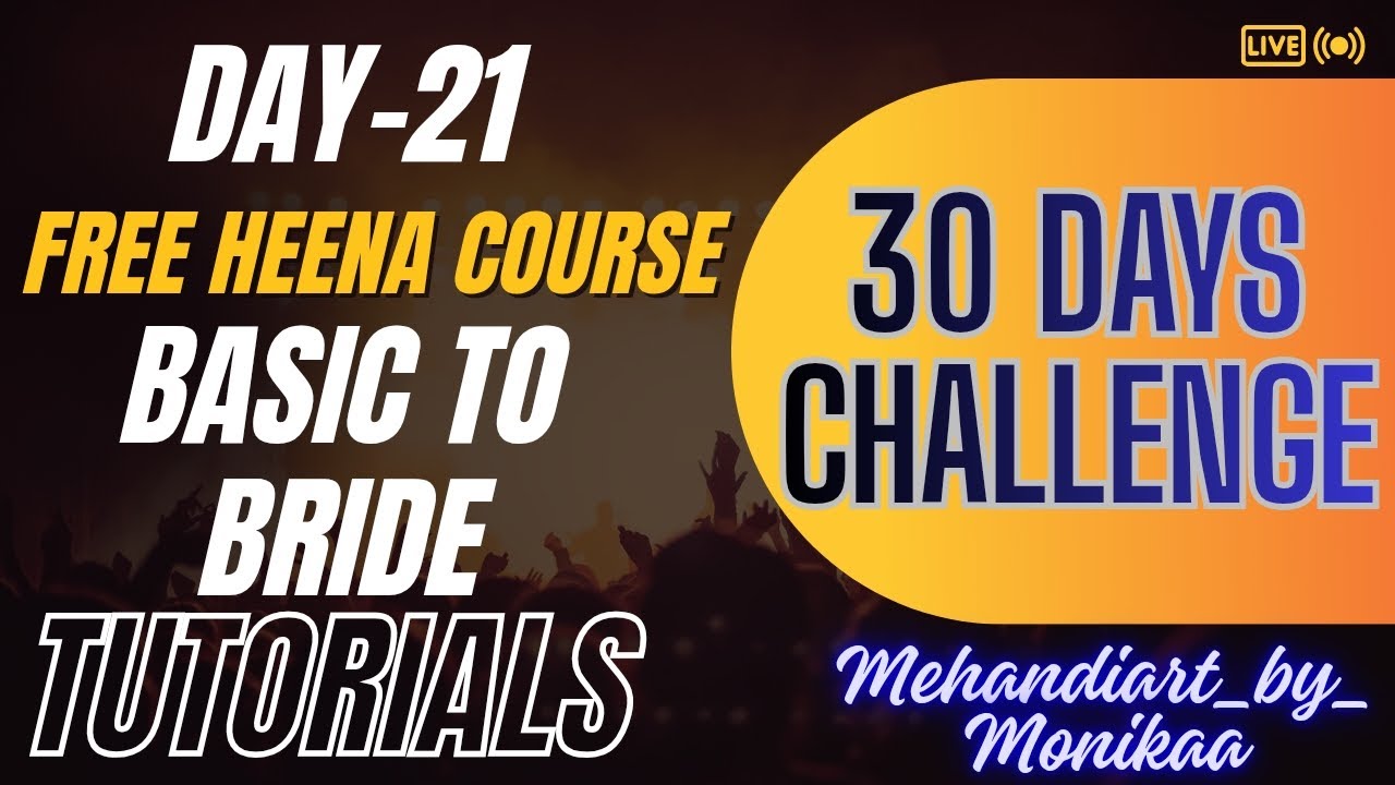 Full hand design  (Day 21 ) basic to adwance free Heena course 