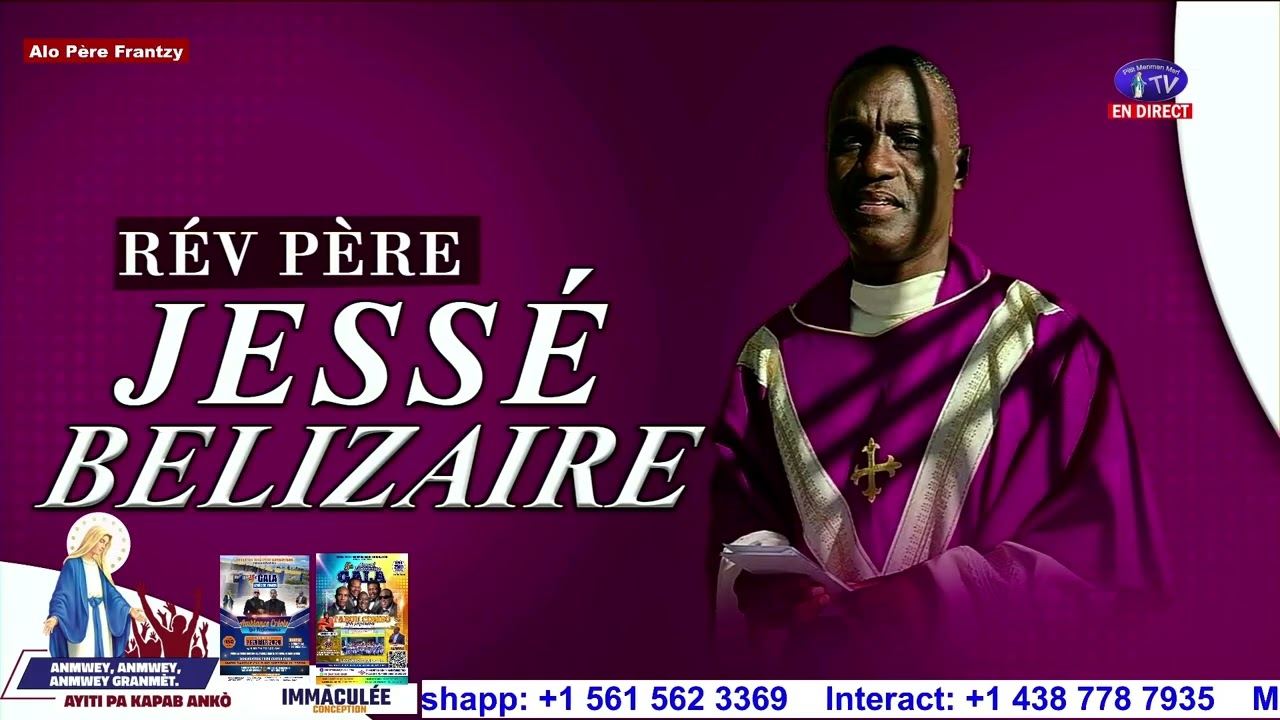 Entèvensyon Rév. Père Jessé Belizaire direktè  lekol Fanmi Pitit Manman Mari sou wout ray nan kafou
