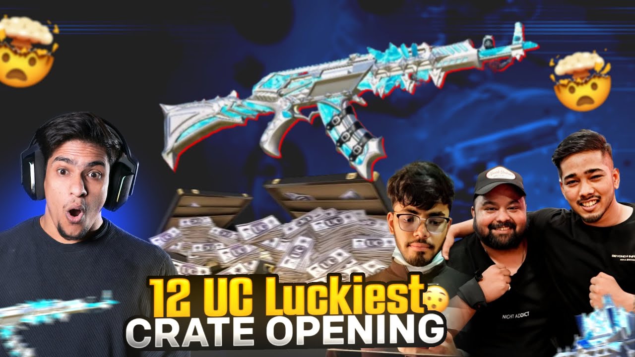 🔥Luckiest Ever Crate opening of level 8 AKM in BGMI - Fastest Crate Opening Ever
