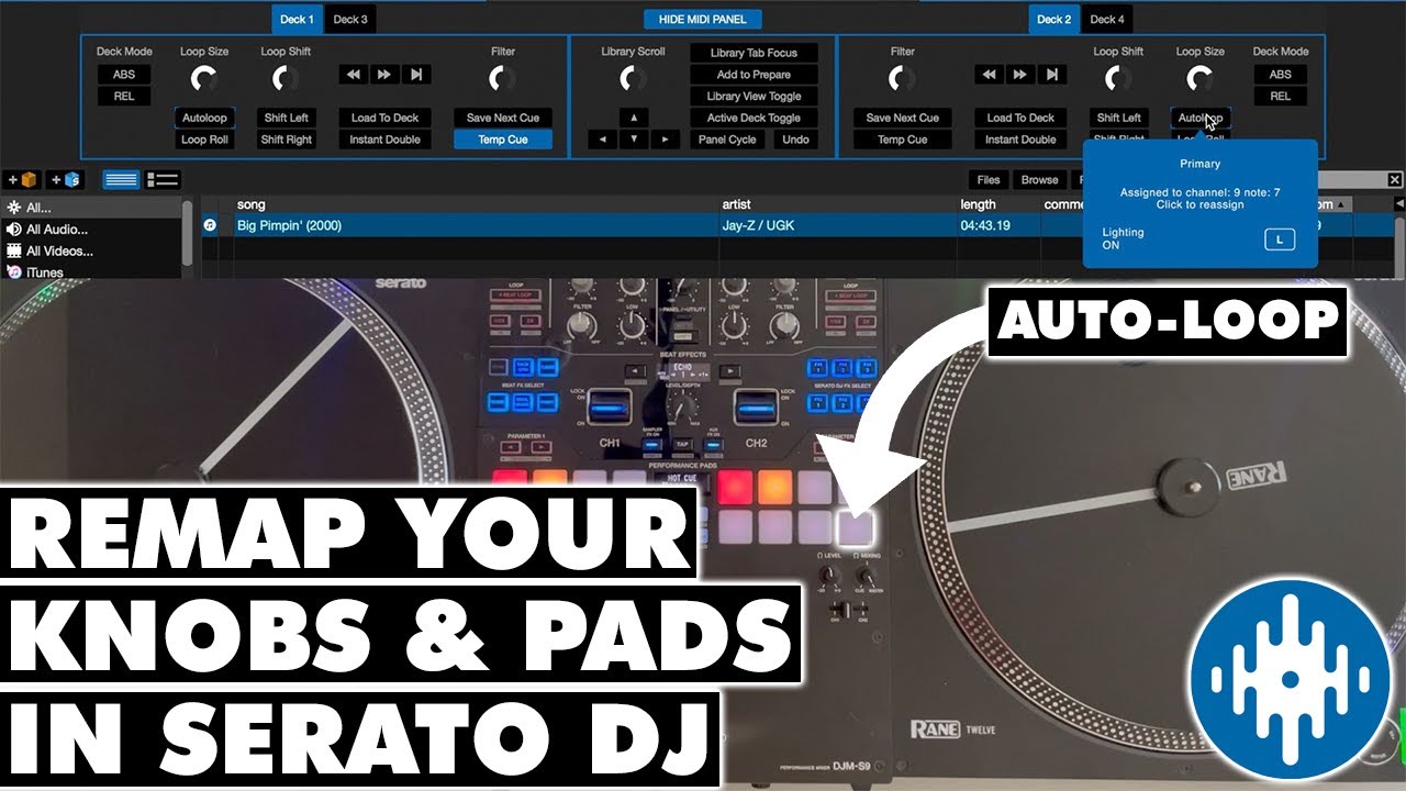 Как настроить MIDI-подключение DJ-контроллера или микшерного оборудования в Serato DJ