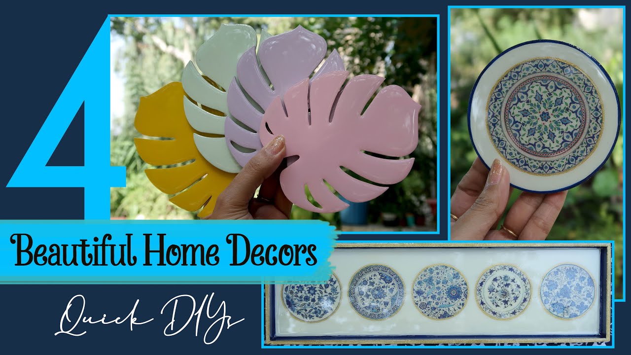 4 Beautiful & Classy Home Decors | Easy & Unique 🧡