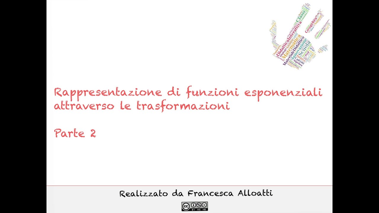 Simmetrie e traslazioni di una funzione esponenziale - parte 2