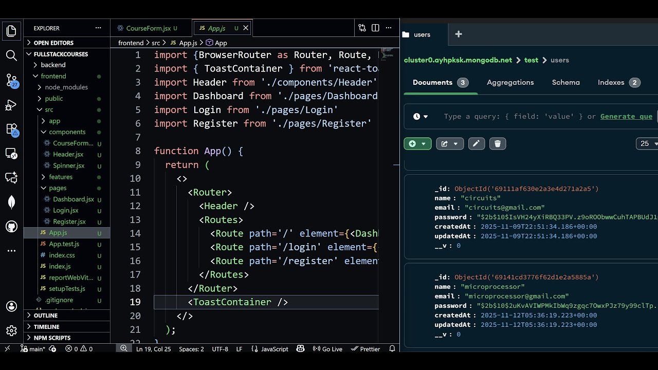 Компоненты Dashboard и CourseForm на React-Redux: UseState, UseDispatch, Label и Input tag - Full...