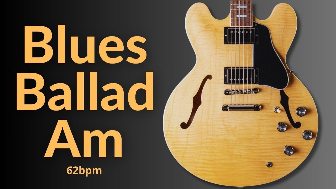 Captivating Slow Blues Ballad Guitar Backing Track in A Minor