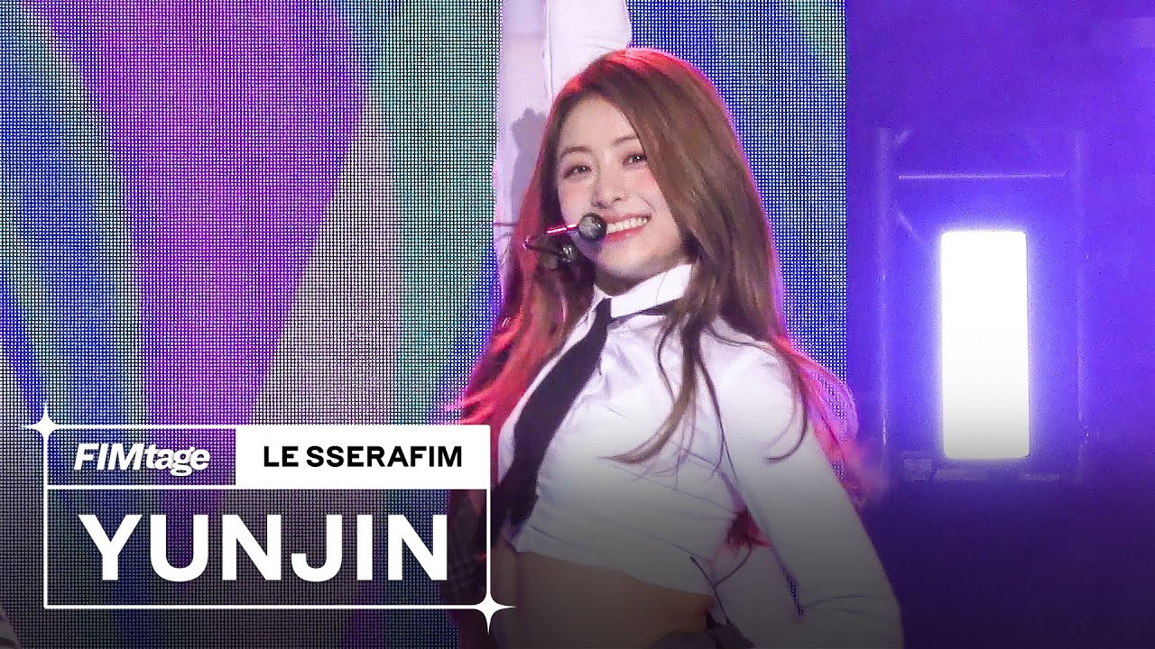 ‘Blue Flame’ Stage Cam (HUH YUNJIN focus) @ LE SSERAFIM Debut Showcase