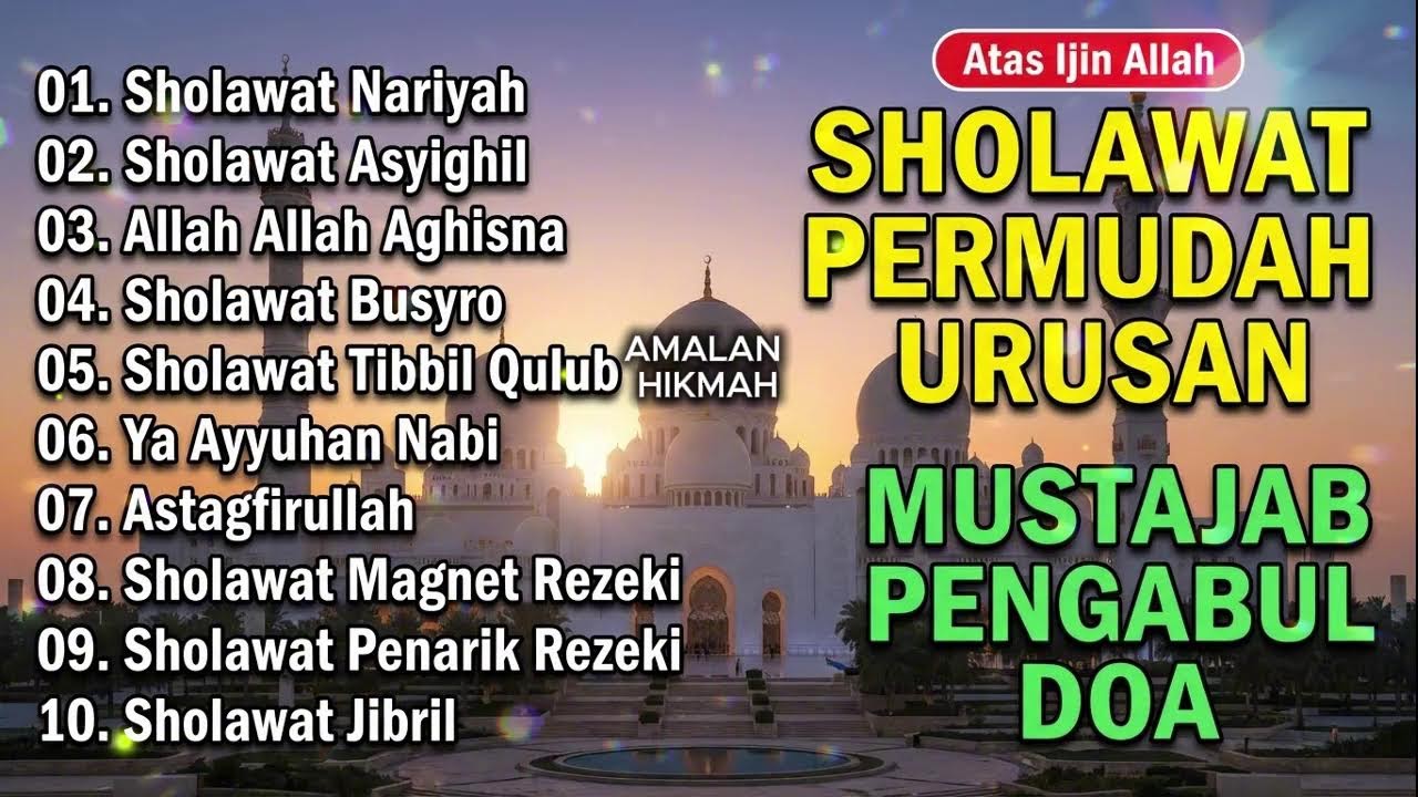 SHOLAWAT TERBARU 2026 | SHOLAWAT JIBRIL PENARIK REZEKI, ALLAH ALLAH AGHISNA YA RASULULLAH