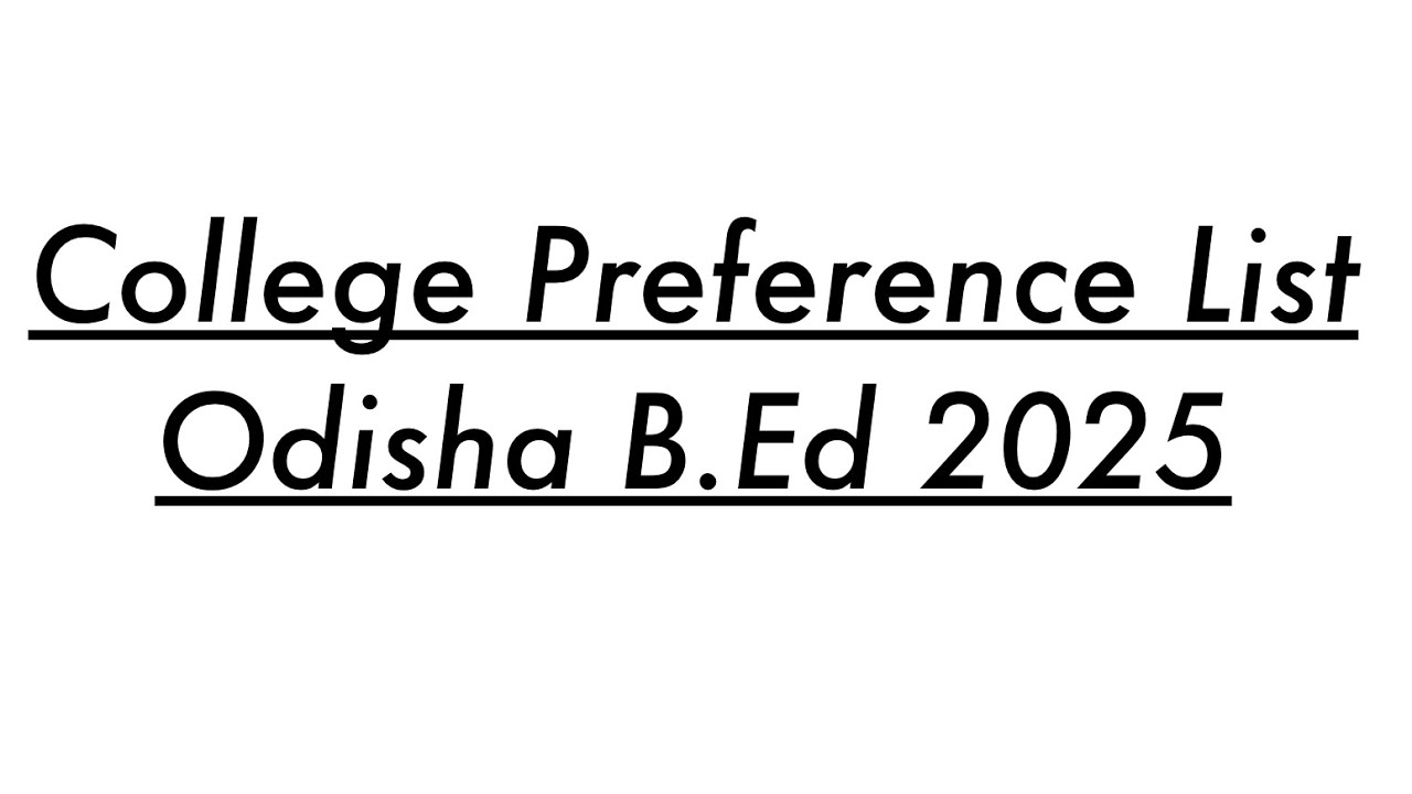 Don't Choose a College from Odisha B.Ed. 2025 Without Knowing THIS Secrets
