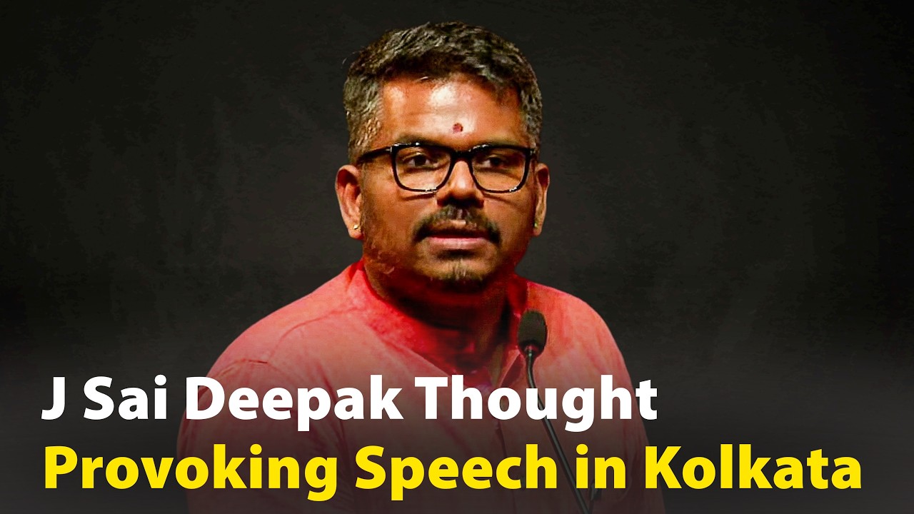 J Sai Deepak Thought Provoking Speech in Kolkata