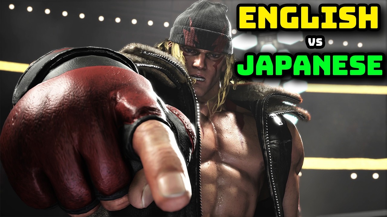 Alex Taunts & Winposes - English vs Japanese [No BGM] | SF6