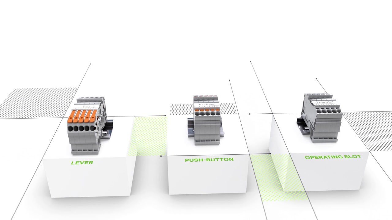 Rail Mount Terminal Blocks: TOPJOB® S Family (Open Tool Slot, Lever, Push-button)