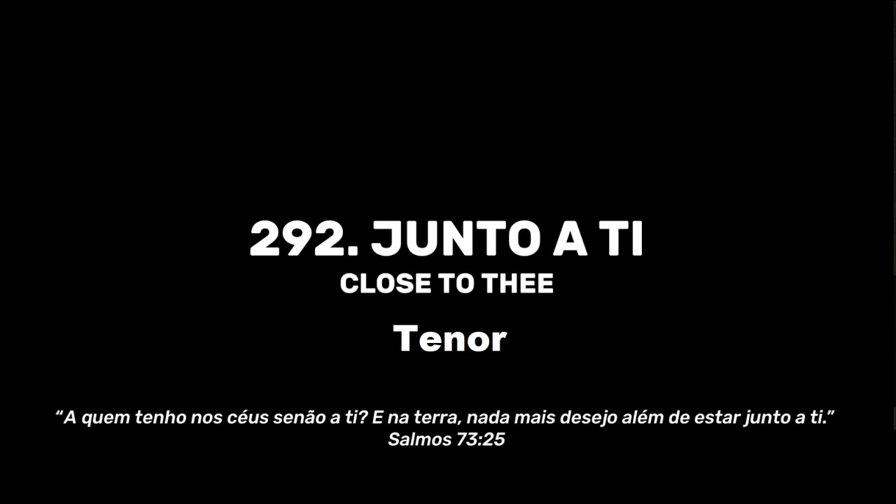 292. Junto a Ti - Tenor