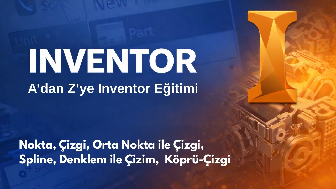 Autodesk Inventor Eğitimi — Ders 3: Nokta, Çizgi Komutları, Project Geometry, Eğri Seçenekleri