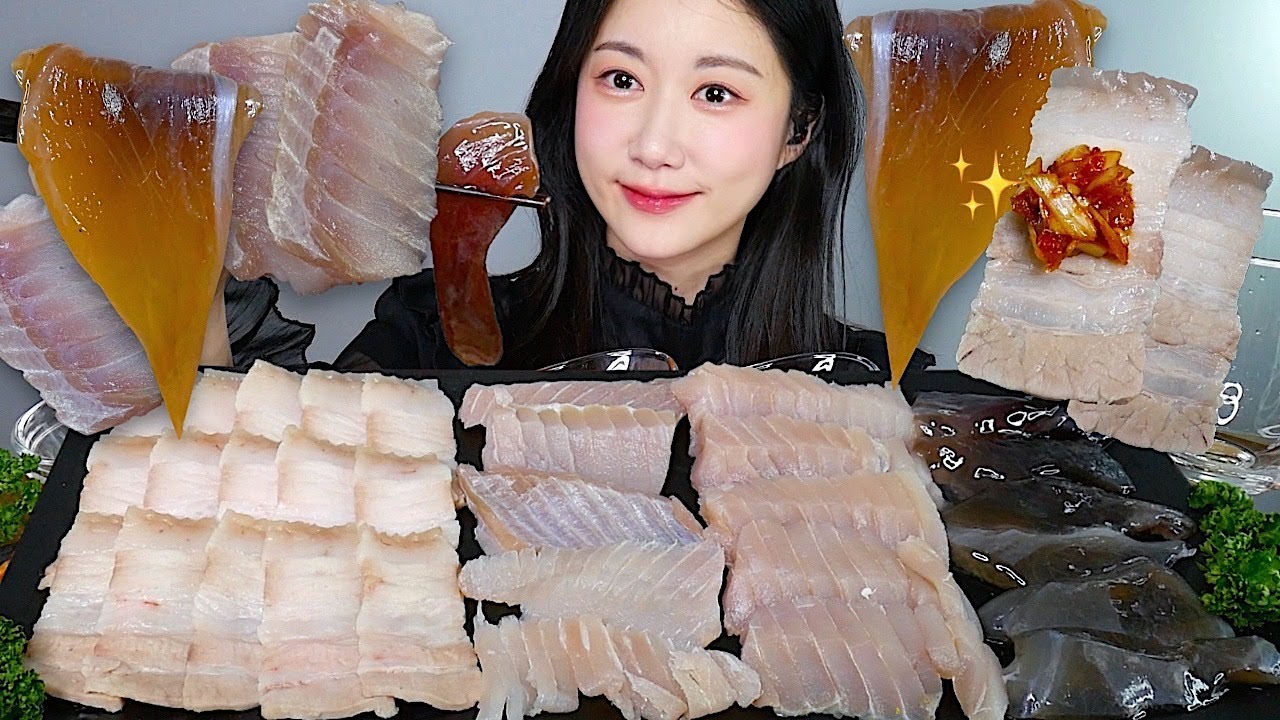 Ферментированный Скат С Сильным Запахом😵Нос Ферментированного Ската💞 eating show|asmr mukbang korean