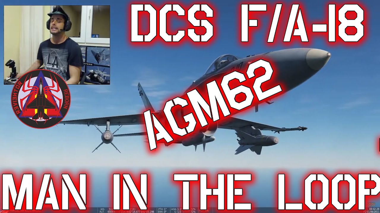 DCS F18 - AGM-62 Walleye DATALINK (Man In The Loop) TUTORIAL //  WW13 Data link POD