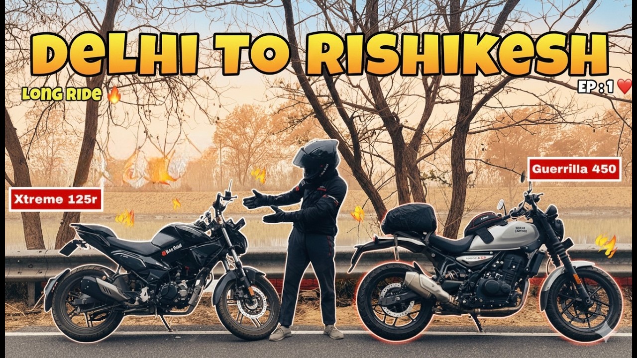 Delhi to Rishikesh on Hero Xtreme 125R🔥| Long Ride❤️| Moto Rahul