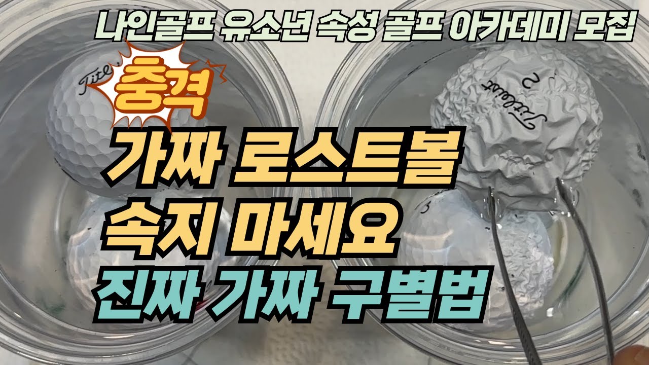 [나인골프TV] 가짜 로스트볼 구별법 / 타이틀리스트 프로V1